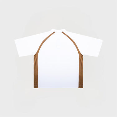 JERSEY POLO | WHITE/COPPER