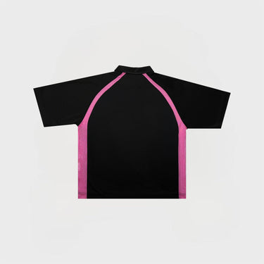 JERSEY POLO | BLACK/PINK
