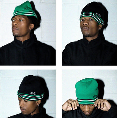 REVERSIBLE LUCKY STRIPES BEANIE