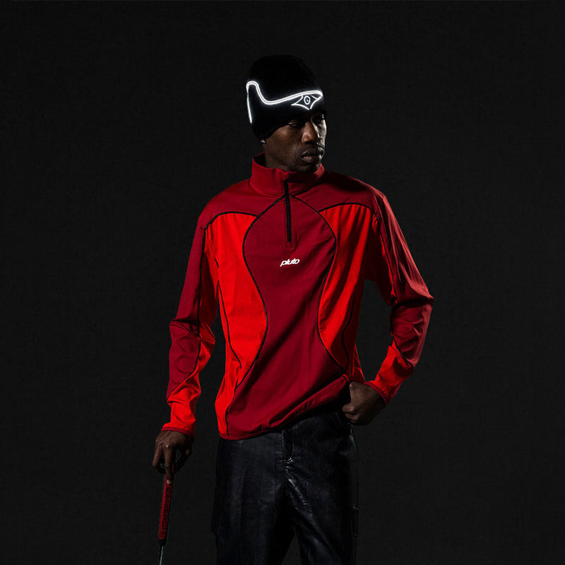 CANDLE QUARTER-ZIP | RED